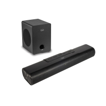 Barra de sonido 90W con subwoofer 2.1 inalámbrico Bluetooth USB