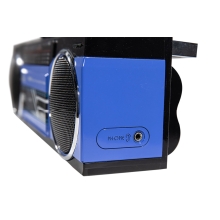 Radio grabadora portátil USB SD Bluetooth cassette Trevi RR 501 BT azul