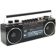RADIO GRABADORA PORTÁTIL USB SD BLUETOOTH CASSETTE TREVI RR 501 BT NEGRO