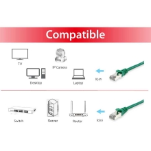 Cable de red Equip S/FTP Cat6 1m LSOH verde