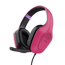 Auriculares Trust Gaming GXT 415P Zirox ligeros 3.5mm rosa