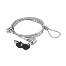 Cable de seguridad de portátil Conceptronic con doble cabezal y llave 1.5m