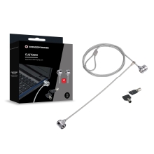 Cable de seguridad de portátil Conceptronic con doble cabezal y llave 1.5m