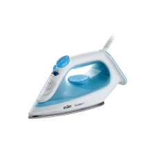 PLANCHA DE VAPOR BRAUN TEXSTYLE SI1050BL AZUL/BLANCA SUELA DE CERAMICA 120 g/min VAPOR 2000W DEPOSITO 220ml