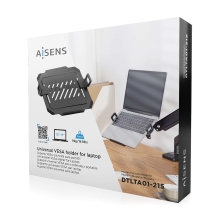 Soporte Aisens universal portátil 12"-17" para montaje en soporte monitor