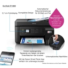 Multifunción inyección Epson Ecotank ET-4800 33ppm wifi red fax adf