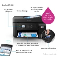 Multifunción inyección Epson Ecotank ET-4800 33ppm wifi red fax adf