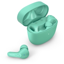 Auriculares Bluetooth Philips estuche de carga verde