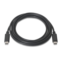 Cable Aisens usb 2.0 tipo c m/m 3A 0.5m negro