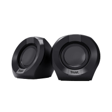 Altavoces 2.0 Trust Polo 4W RMS 8W jack 3.5mm alimentados por USB negro