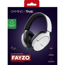 Auriculares Trust Gaming GXT 489 Fayzo micrófono desmontable jack 3.5mm 1.2m blanco
