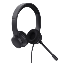 Auriculares Trust Ayda USB + adaptador USB tipo C negro