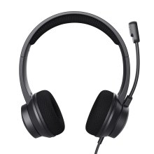Auriculares Trust Ayda USB + adaptador USB tipo C negro