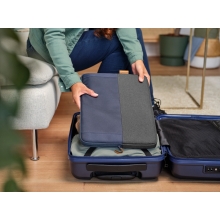 Funda Trust Lisboa Soft Sleeve hasta 16" negro/azul