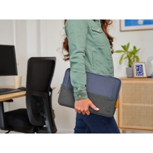Funda Trust Lisboa Soft Sleeve 13.3" negro/azul