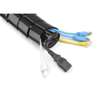 Organizador de cables Equip de doble canal negro