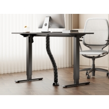Organizador de cables Equip de doble canal negro