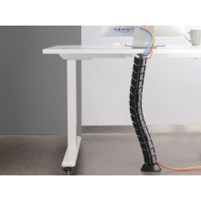 Organizador de cables Equip de doble canal negro