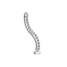 Organizador de cables Equip de doble canal plata