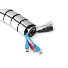 Organizador de cables Equip de doble canal plata