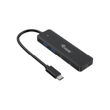 Hub USB tipo C Equip Life 4 puertos 2xUSB-A 3.0 2xUSB-C 3.2 compatible con Thunderbolt 3/4