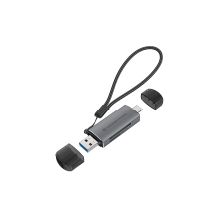 Lector de tarjetas externo Concentronic BIAN05G USB tipo C y USB-A