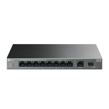 Switch TP-Link LS1210GP LiteWave 9 puertos Gigabit 1P SFP Gigabit 8P PoE+ metal