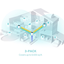 Punto de acceso WiFi 6 Mesh TP-Link Deco X55 pack 3 unidades