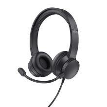 Auricular con microfono Trust HS-201 USB negro