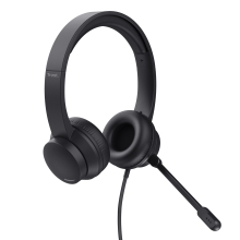 Auricular con microfono Trust HS-201 USB negro