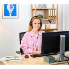 Auricular con microfono Trust HS-201 USB negro