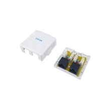 Roseta de superficie Equip 235216 Cat6A 2 hembra RJ45 blanco