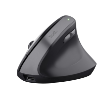 Ratón inalámbrico Trust Ergo Bayo II ergonómico vertical con batería y 6 botones