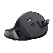 Ratón inalámbrico Trust Ergo Bayo II ergonómico vertical con batería y 6 botones
