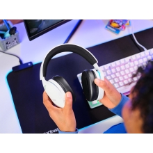 Auricular Bluetooth y USB-C Trust Gaming Fayzo GXT 491 RGB blanco