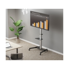 Soporte de pantalla de suelo con ruedas Equip de 37" a 86"