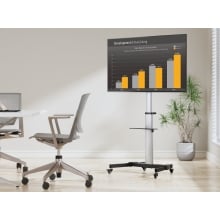 Soporte de pantalla de suelo con ruedas Equip de 37" a 86"