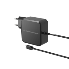 Cargador Conceptronic OZUL05BE 100W GaN PD con cable USB tipo C