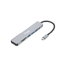 Adaptador USB Tipo C Equip 133494 1xHDMI 4K, 3xUSB-A 3.2 5Gbps, y PD 100W