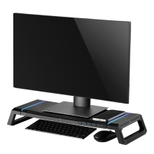 Elevador de monitor Ewent ew1268 con cajon y soporte para smartphone