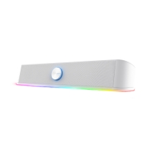Barra de sonido Trust GXT Thorne RGB 12W Jack 3.5mm alimentado USB blanco