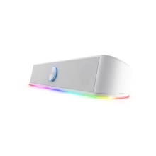 Barra de sonido Trust GXT Thorne RGB 12W Jack 3.5mm alimentado USB blanco