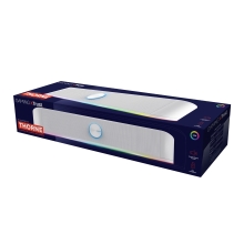 Barra de sonido Trust GXT Thorne RGB 12W Jack 3.5mm alimentado USB blanco