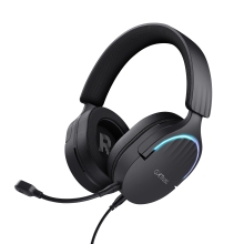 Auriculares Trust Gaming GXT 490 Fayzo RGB USB 7.1 micrófono desmontable negro