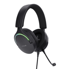 Auriculares Trust Gaming GXT 490 Fayzo RGB USB 7.1 micrófono desmontable negro
