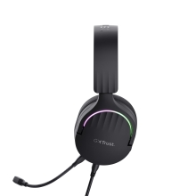 Auriculares Trust Gaming GXT 490 Fayzo RGB USB 7.1 micrófono desmontable negro