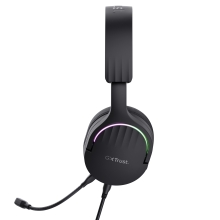 Auriculares Trust Gaming GXT 490 Fayzo RGB USB 7.1 micrófono desmontable negro
