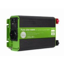 Inversor corriente DC-AC Gembird para coche de onda sinusoidal pura 12V 500W