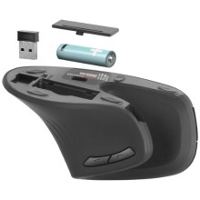Ratón Inalámbrico Mars Gaming MMWERGOPROW ergonómico vertical 3200 DPI negro