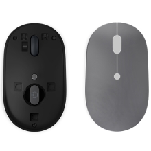 Ratón inalámbrico Lenovo Go USB tipo C en color gris y negro